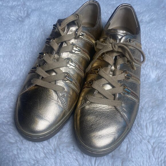 Michael Kors GOLD Sneakers - Picture 1 of 9